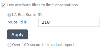 Attribute filters Attribute filters