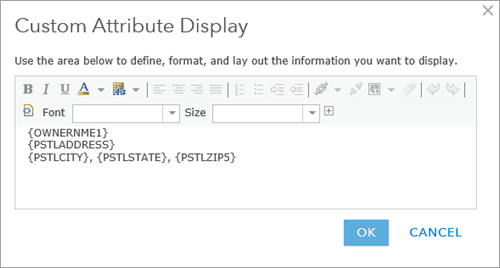Custom attribute display Custom attribute display